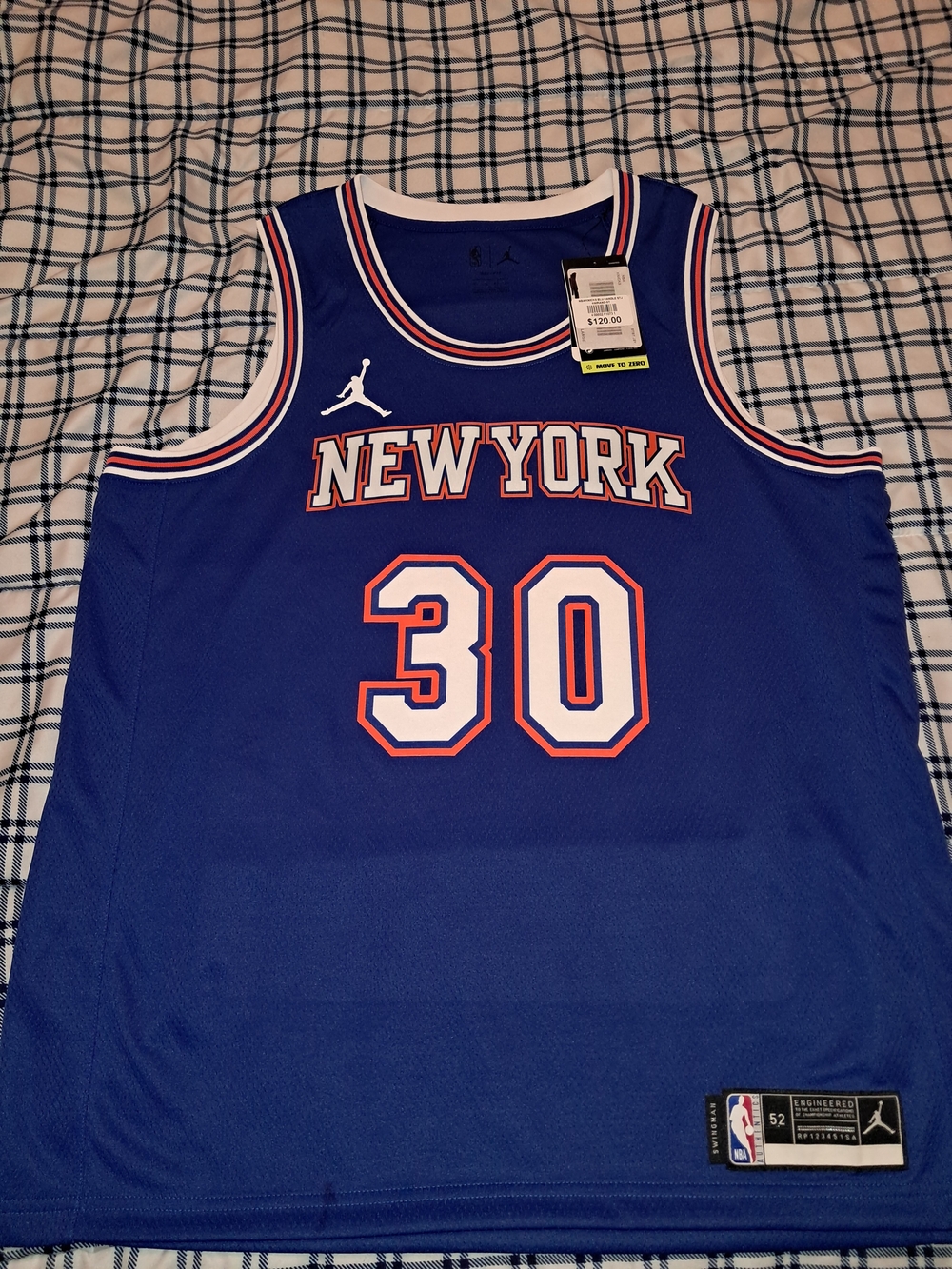 New York Knicks #30 Juluis Randle Blue Jordan NBA Jersey